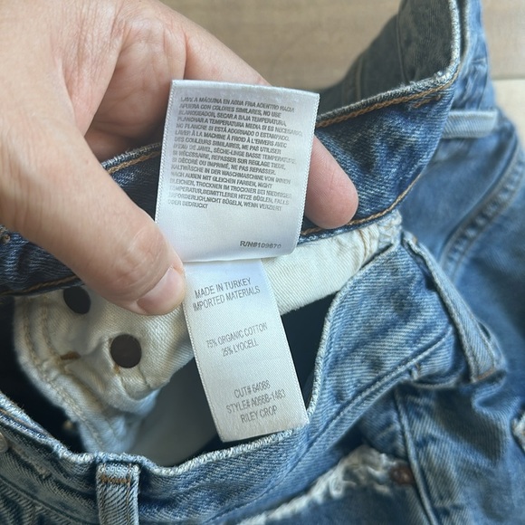 AGOLDE Riley Crop Jeans Silence Sz 25 - Picture 7 of 11